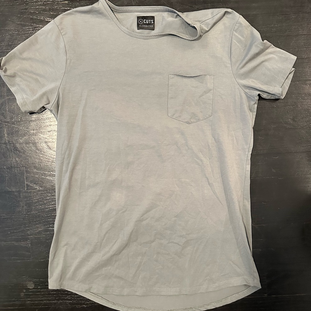 XL Elongated Cuts T Shirt Pocket Square